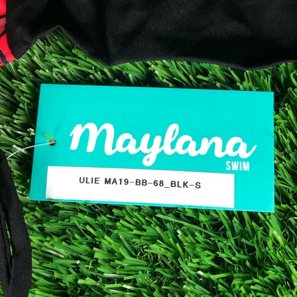 New NWT Maylana Swim Bikini Set Top Bottom Beach - Picture 4 of 5